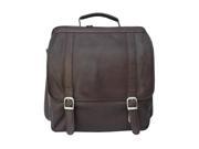 Piel LEATHER 2620 CHC Vertical Backpack Chocolate