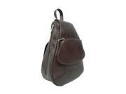Piel LEATHER 9930 CHC Flap Over Sling Chocolate