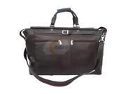 Piel LEATHER 9506 CHC Chocolate Carpet Bag with Pockets