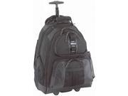 Targus Black 15.4 Rolling Notebook Backpack Model TSB700