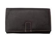 Piel LEATHER 2600 CHC Chocolate Deluxe Ladies Wallet