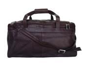Piel LEATHER 9710 CHC Traveler s Select Small Duffel Chocolate