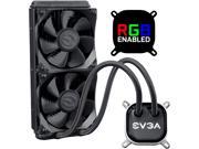 EVGA CLC 240 Liquid / Water CPU Cooler, 400-HY-CL24-V1, 240mm Radiator, RGB LED with EVGA Flow Control Software