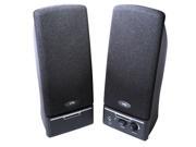Cyber Acoustics CA 2012RB 2.0 Desktop Speaker System Black