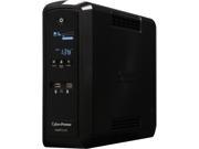 CyberPower CP1500PFCLCD PFC Sinewave UPS Systems Pure Sine Wave 100% Active PFC Compatible with USB Charging Ports