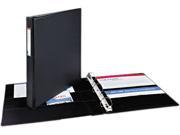 Avery 08302 Durable Slant Ring Reference Binder With Label Holder 1 Capacity Black