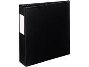 Avery 27554 Durable EZ Turn Ring Reference Binder W Label Hldr 8 1 2 x 5 1 2 2 Cap BLK