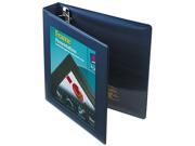 Avery 68059 Framed View Binder With One Touch Locking EZD Rings 1 1 2 Capacity Navy Blue