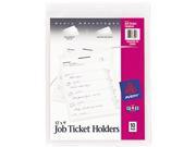 Avery 75009 Job Ticket Holders Heavy Gauge Vinyl 9 x 12 10 Pack