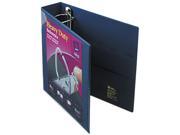 Avery 79802 Nonstick Heavy Duty EZD Reference View Binder 2 Capacity Navy Blue