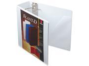 Cardinal 10800 ClearVue Premium Slant D Vinyl Presentation Binder 4 Capacity White