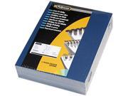 52098 Fellowes Linen Texture Presentation Binding System Covers 11 x 8 1 2 Navy 200 Pack