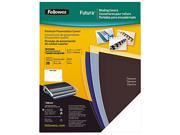 5224901 Fellowes Futura Presentation Binding System Covers 11 x 8 1 2 Opaque Black 25 Pack