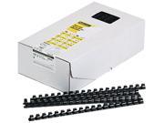 52326 Fellowes Plastic Comb Bindings 1 2 Diameter 90 Sheet Capacity Black 100 Combs Pack