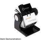 Rolodex 1734238 Wood Tones Open Rotary Business Card File Holds 400 2 5 8 x 4 Cards Black