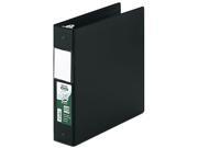 Samsill 14360 Clean Touch Antimicrobial Locking Round Ring Binder 11 x 8 1 2 2 Cap Black