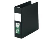 Samsill 14380 Clean Touch Antimicrobial Locking Round Ring Binder 11 x 8 1 2 3 Cap Black