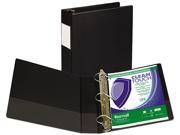 Samsill 16360 Clean Touch Antimicrobial Locking D Ring Binder 11 x 8 1 2 2 Capacity Black