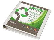 Samsill 16937 Earth s Choice Biodegradable Angle D Ring View Binder 1 White