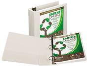 Samsill 18987 Earth s Choice Biodegradable Round Ring View Binder 3 Capacity White