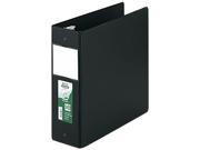 Samsill 14390 Clean Touch Antimicrobial Locking Round Ring Binder 11 x 8 1 2 4 Cap Black