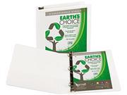 Samsill 16957 Earth s Choice Biodegradable Angle D Ring View Binder 1 1 2 White