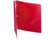 ACCO 38619 Recycled PRESSTEX Round Ring Binder 1 Capacity Executive Red