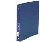ACCO 39713 ACCOHIDE Poly Ring Binder With 35 Pt. Cover 1 Capacity Blue