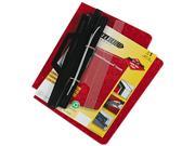 ACCO 55261 3 Hole Laser Printer Hanging Expandable Binder 8 1 2 x 11 Red