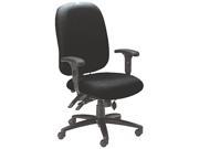Mayline 2424AG2113 24 Hour High Performance Task Chair Acrylic Poly Blend Fabric Black