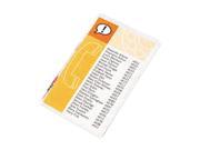 3202002 GBC HeatSeal Laminating Pouches 5 mil 5 1 2 x 3 1 2 Index Card Size 25 Pack