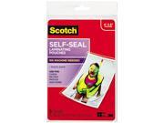 PL900G Scotch Self Sealing Laminating Pouches 9.5 mil 4 3 8 x 6 3 8 Photo Size 5 Pack