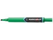 Marks A Lot 08885 Permanent Marker Large Chisel Tip Green Dozen