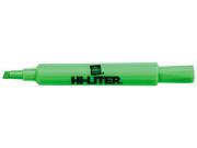 HI LITER 24020 Desk Style Highlighter Chisel Tip Fluorescent Green Ink. 12 Pk