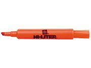 HI LITER 24050 Desk Style Highlighter Chisel Tip Fluorescent Orange Ink 12 Pk