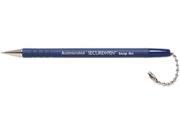 MMF Industries 28708 Secure A Pen Replacement Ballpoint Counter Pen Blue Ink Medium