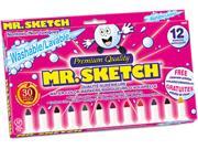 Mr. Sketch 19072TL Washable Watercolor Markers Conical Point Assorted 12 Set