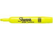 Sharpie 25025 Accent Tank Style Highlighter Chisel Tip Fluorescent Yellow 12 Pk