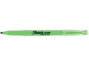 Sharpie Accent 27026 Accent Pocket Style Highlighter Chisel Tip Fluorescent Green 12 Pk