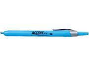 Sharpie 28010 Accent Retractable Highlighters Chisel Tip Fluorescent Blue 12 Pk
