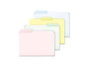 Ampad C211 3PASR Pastel Color File Folders 1 3 Cut Top Tab Letter Assorted 100 Box