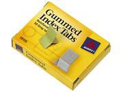 Avery 59105 Gummed Index Tabs 7 16 x 13 16 Gray 50 Pack