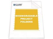 C line 99627 Biodegradable Project Folders Polypropylene Letter Size 5 Pack