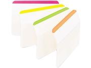 Post it 686A 1BB Durable Hanging File Tabs 2 x 1 1 2 Striped Assorted Colors 24 Pack