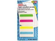 Redi Tag 33248 Write On Self Stick Index Tabs Flags 2 x 11 16 4 Colors 48 Pack