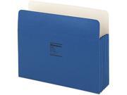 Wilson Jones 64BL ColorLife 3 1 2 Inch Expansion Pocket Straight Tab Dark Blue 25 Box