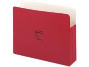 Wilson Jones 64R ColorLife 3 1 2 Inch Expansion Pocket Straight Tab Manila Letter Red 25 Box