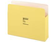 Wilson Jones 64Y ColorLife 3 1 2 Inch Expansion Pocket Straight Tab Letter Yellow 25 Box