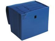 Wilson Jones C7117A BL ColorLife Expanding A Z Files with Velcro 21 Pocket Letter Dark Blue