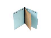 S J Paper S60953 1 1 2 Expansion Classification Folder Letter Four Section Blue 20 Box